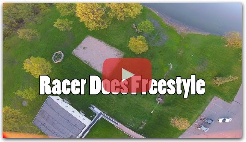 Drone Racer Does Freestyle with a Race Quad