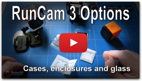 RunCam 3 Mounts and Replacement Glass