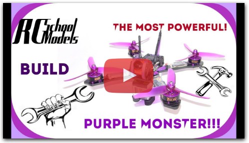 Сборка самого мощного гоночного квадрокоптера! Purple Monster!