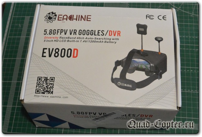 Обзор видеошлема для FPV полетов Eachine EV800D