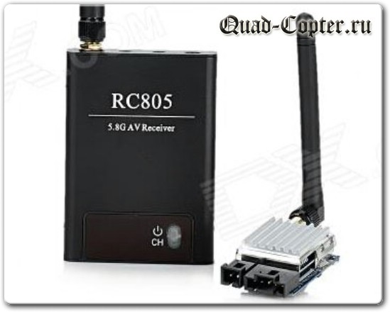 FPV видеопередатчик TS351 и видеоприемник RC805 для квадрокоптера