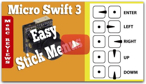 Runcam Micro Swift 3 - New Easy Setup for RC Stick Menus on BetaFlight 3.3 FC