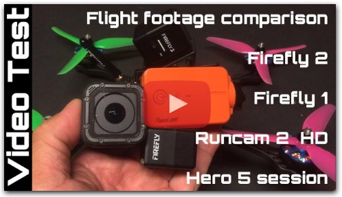 Hawkeye Firefly 2 vs Firefly 1, Runcam 2 HD & Hero 5 Session