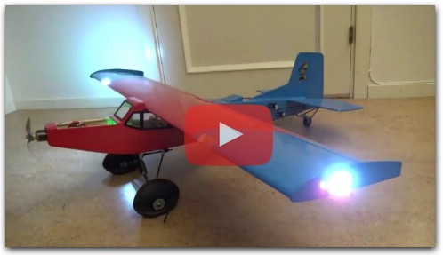 DIY LED controller and servo mixer for RC planes
