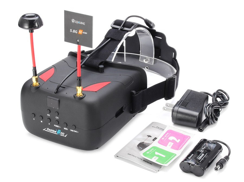 Обзор видеошлема Eachine VR D2 с диверсити и записью полетного видео - Отраслевой портал о БПЛА